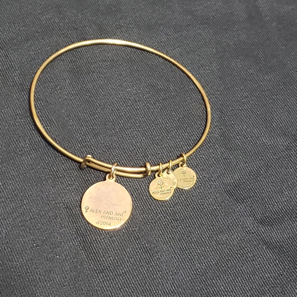 Alex & Ani "Aunt" Rose Goldtone Bracelet - Picture 4 of 9
